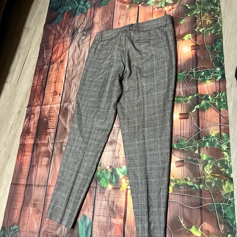 Classic Gray Plaid Men's Dress Pants